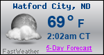 Weather Forecast for Watford City, ND