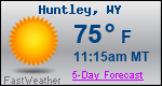 Weather Forecast for Huntley, WY