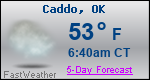 Weather Forecast for Caddo, OK