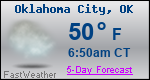 Weather Forecast for Oklahoma City, OK