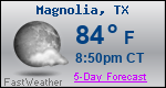 Weather Forecast for Magnolia, TX