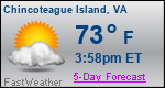 Weather Forecast for Chincoteague Island, VA