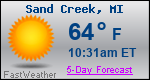 Weather Forecast for Sand Creek, MI