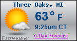Weather Forecast for Three Oaks, MI