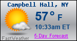 Weather Forecast for Campbell Hall, NY