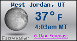 Weather Forecast for West Jordan, UT