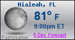 Weather Forecast for Hialeah, FL