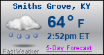 Weather Forecast for Smiths Grove, KY