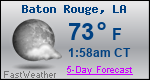Weather Forecast for Baton Rouge, LA