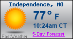 Weather Forecast for Independence, MO