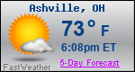 Weather Forecast for Ashville, OH