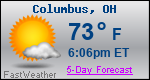 Weather Forecast for Columbus, OH