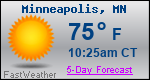 Weather Forecast for Minneapolis, MN
