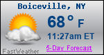 Weather Forecast for Boiceville, NY