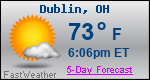 Weather Forecast for Dublin, OH