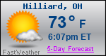 Weather Forecast for Hilliard, OH
