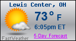 Weather Forecast for Lewis Center, OH