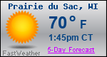 Weather Forecast for Prairie du Sac, WI