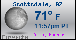 Weather Forecast for Scottsdale, AZ