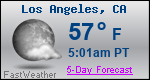 Weather Forecast for Los Angeles, CA