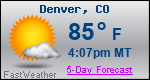 Weather Forecast for Denver, CO