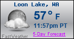 Weather Forecast for Loon Lake, WA