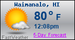 Weather Forecast for WaimÄnalo, HI