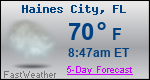 Weather Forecast for Haines City, FL
