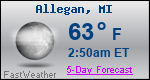 Weather Forecast for Allegan, MI