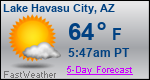 Weather Forecast for Lake Havasu City, AZ