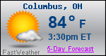 Weather Forecast for Columbus, OH