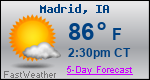 Weather Forecast for Madrid, IA