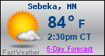 Weather Forecast for Sebeka, MN