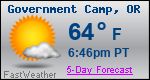 Weather Forecast for Government Camp, OR