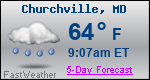 Weather Forecast for Churchville, MD