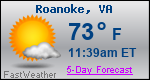 Weather Forecast for Roanoke, VA