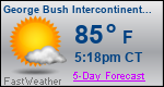 Weather Forecast for George Bush Intercontinental/Houston Airport, TX
