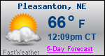 Weather Forecast for Pleasanton, NE