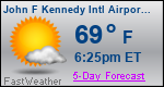 Weather Forecast for John F Kennedy International Airport, NY