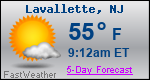 Weather Forecast for Lavallette, NJ