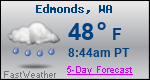 Weather Forecast for Edmonds, WA