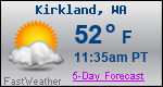 Weather Forecast for Kirkland, WA