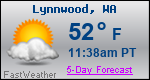 Weather Forecast for Lynnwood, WA