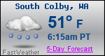 Weather Forecast for South Colby, WA