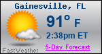 Weather Forecast for Gainesville, FL