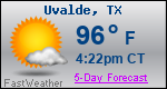 Weather Forecast for Uvalde, TX