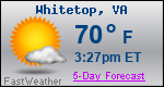 Weather Forecast for Whitetop, VA