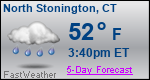 Weather Forecast for North Stonington, CT