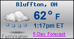 Weather Forecast for Bluffton, OH