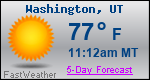 Weather Forecast for Washington, UT